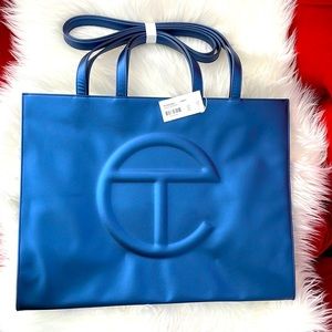 Authentic Telfar Cobalt Large Shopping Bag